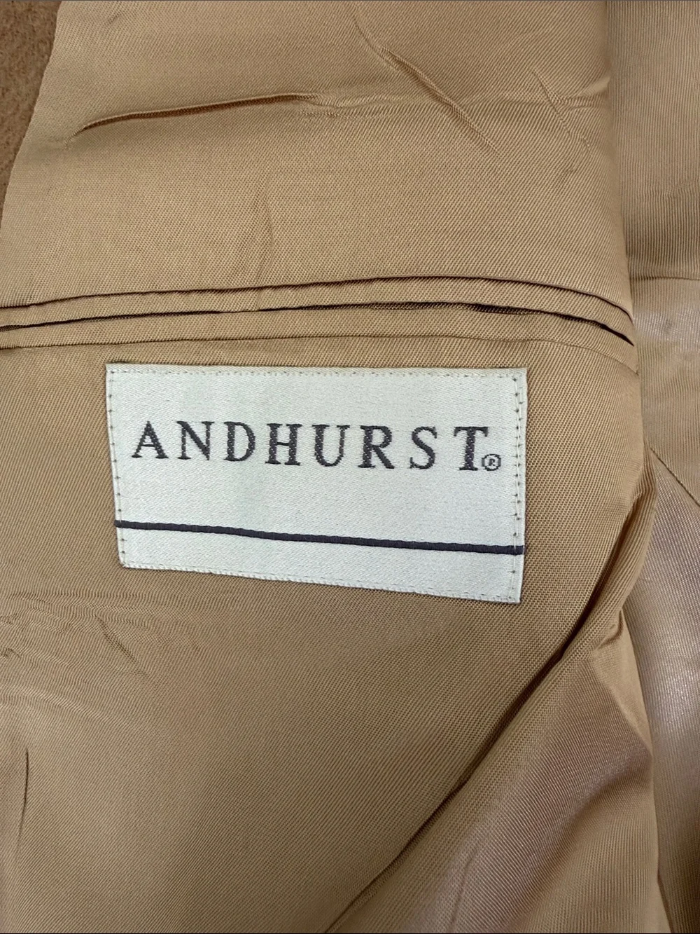 VTG Andhurst Men's Classic Tan Wool Blazer